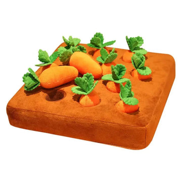 Carrot Plush Pet Chew Toy